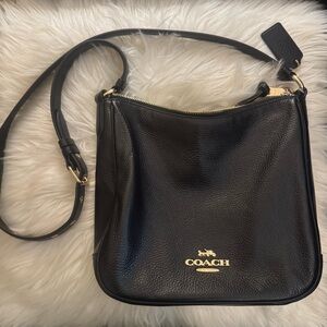 Coach Black Leather Shoulder Bag *AUTHENTIC*